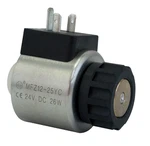 ¿Cuáles son las piezas de repuesto para un solenoide DIN?